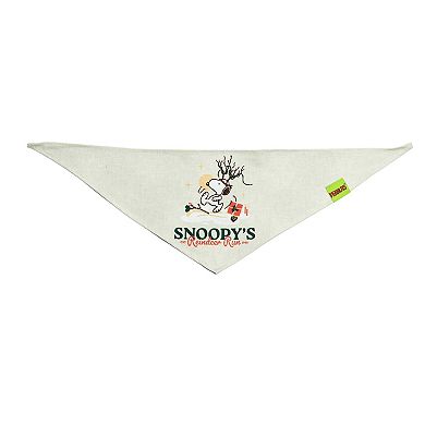 Peanuts Snoopy Reindeer Run Pet Bandana