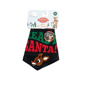 Rudolph Ready Santa Reversible Pet Bandana