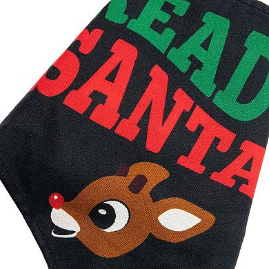 Rudolph Ready Santa Reversible Pet Bandana