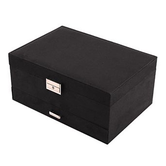 3 Layers Jewelry Box for Women Girls, Jewelry Organizer Case Storage Display Holder 10*7*4.5in