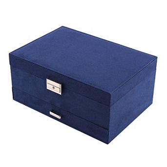 3 Layers Jewelry Box for Women Girls, Jewelry Organizer Case Storage Display Holder 10*7*4.5in
