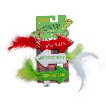 Dr. Seuss Grinch Arrow Cat Toys 3 pack