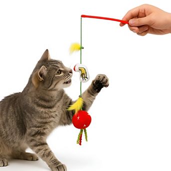 Dr. Seuss Grinch Teaser Cat Toy Wand