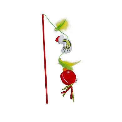 Dr. Seuss Grinch Teaser Cat Toy Wand