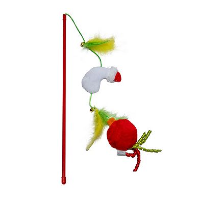 Dr. Seuss Grinch Teaser Cat Toy Wand