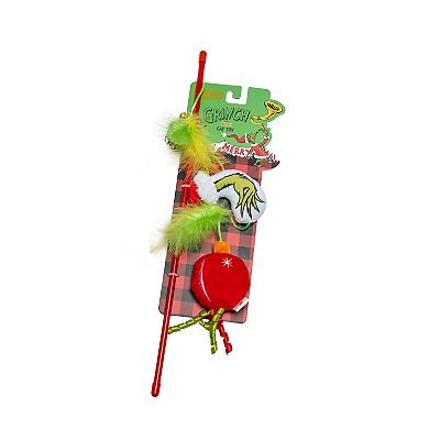 Dr. Seuss Grinch Teaser Cat Toy Wand