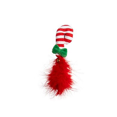 Peanuts Snoopy & Woodstock 3-pk. Candy Cane Feather Cat Toy
