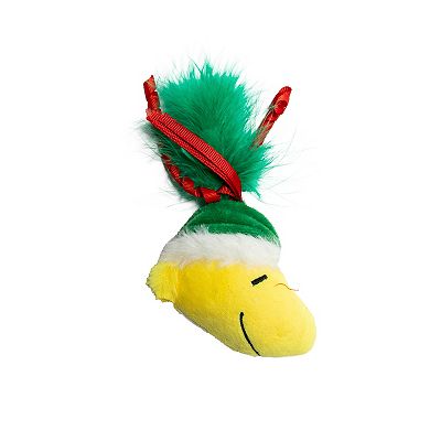 Peanuts Snoopy & Woodstock 3-pk. Candy Cane Feather Cat Toy