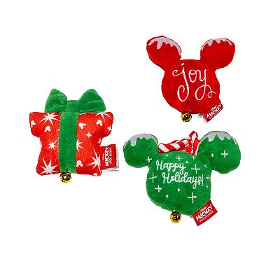 Disney's Mickey Mouse 3-pk. Joy Happy Holidays Cat Plush Toys