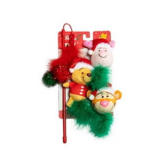 Disney's Winnie The Pooh 3 pk Pooh, Piglet & Tigger Interactive Teaser Cat Toy