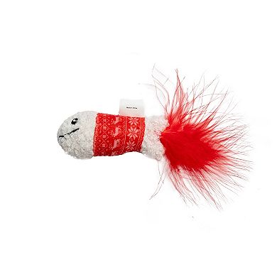Meow 3-Pk. Patterned Fish Catnip Plush Pet Toys
