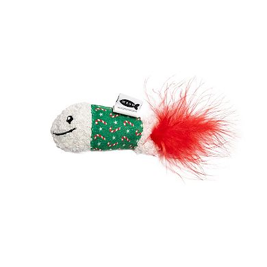 Meow 3-Pk. Patterned Fish Catnip Plush Pet Toys