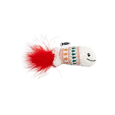 Meow 3-Pk. Patterned Fish Catnip Plush Pet Toys