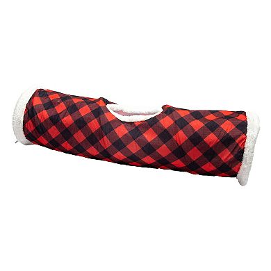 Meow Pop-Up Tunnel with Teaser Toy for Cats