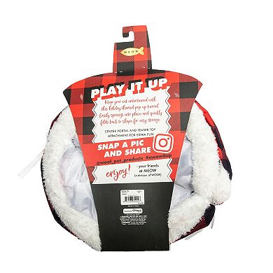 Meow Pop-Up Tunnel with Teaser Toy for Cats