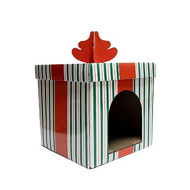 Meow Cardboard Cat Scratcher House