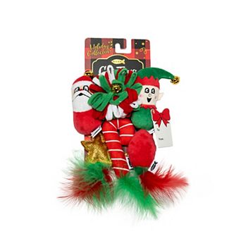 Meow 6 pk Santa & Elf Catnip Plush Interactive Pet Toys