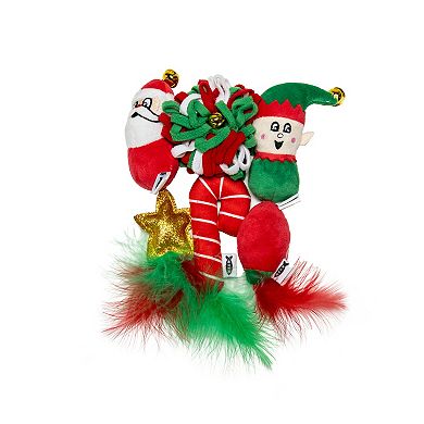 Meow 6-Pk. Santa & Elf Catnip Plush Interactive Pet Toys