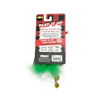 Meow Santa Mouse Vibrating Interactive Cat Toy