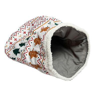 Meow Holiday Cat Sack Pet Tunnel