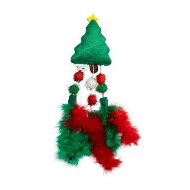 Meow 3.4 Tree Plush Teaser Kicker Interactive Cat Toy