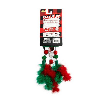 Meow 3.4 Tree Plush Teaser Kicker Interactive Cat Toy