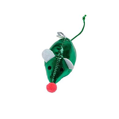 Meow 5-Pk. Candy Cane Mouse Teaser Wand Interactive Pet Toy