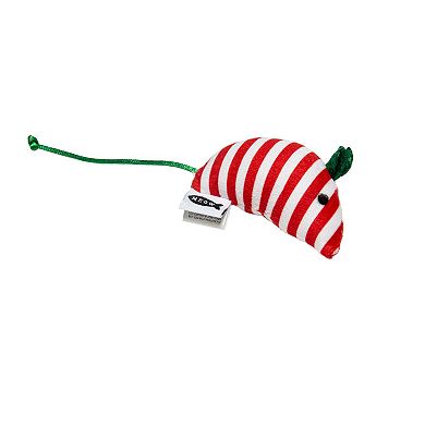 Meow 5-Pk. Candy Cane Mouse Teaser Wand Interactive Pet Toy