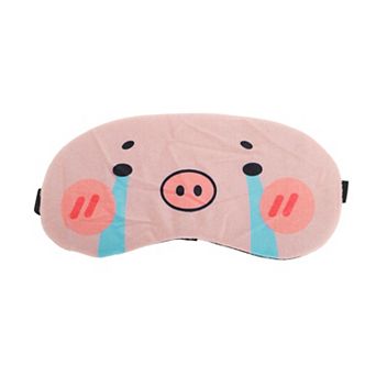 1 pc Portable Pig Eye Mask for Home Pink