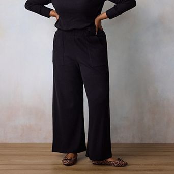 Plus Size LC Lauren Conrad Super High Rise Wide Leg Cozy Pants