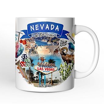 Artistic Nevada State Themes and Landmarks Mug