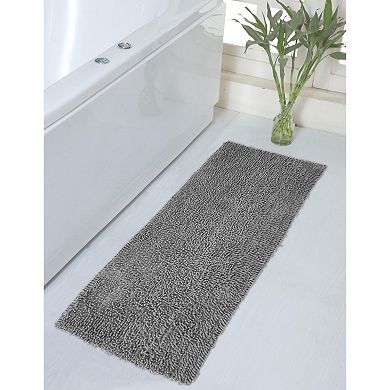 Home Weavers Fantasia Bath Rug 100% Cotton Bath Rug, Washable Rug, Absorbent Runner 21"x54"