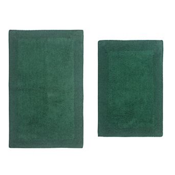 Home Weavers Luxury Collection 100% Cotton Reversible Bathroom Rugs - 2 pc Set