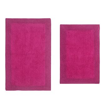 Home Weavers Luxury Collection 100% Cotton Reversible Bathroom Rugs - 2 pc Set