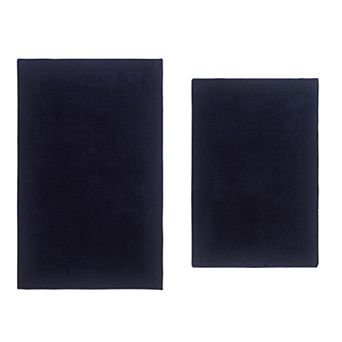 Home Weavers Luxury Collection 100% Cotton Reversible Bathroom Rugs - 2 pc Set