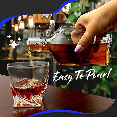 Nevlers 8.5 oz Swing Top Glass Flask Set (Pack of 8)