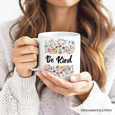 Wildflowers Mug, Flowers Gift for Women