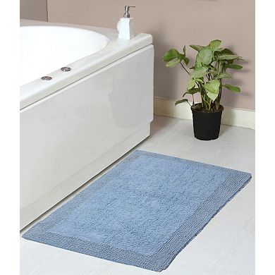 Home Weavers Luxury Collection 100% Cotton Reversible Bathroom Rugs - 21"x34"