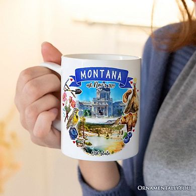 Artistic Montana State Themes and Landmarks Mug
