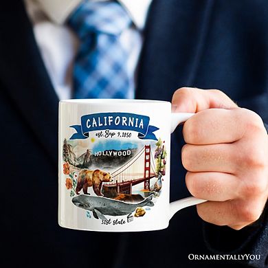 Artistic California State Themes and Landmarks Mug