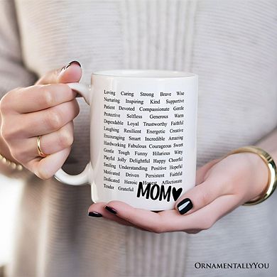 Words That Define Mom Mug, Appreciation Gift For Mom