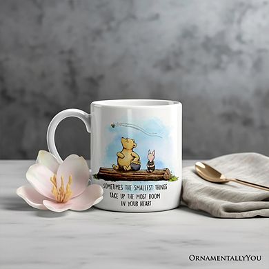 Pooh Bear’s Heartwarming Quote Mug, Sentimental Appreciation Gift