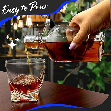 Nevlers 8.5 oz Swing Top Glass Flask Set (Pack of 18)