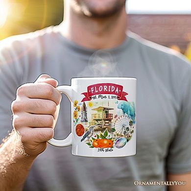 Artistic Florida State Themes and Landmarks Mug