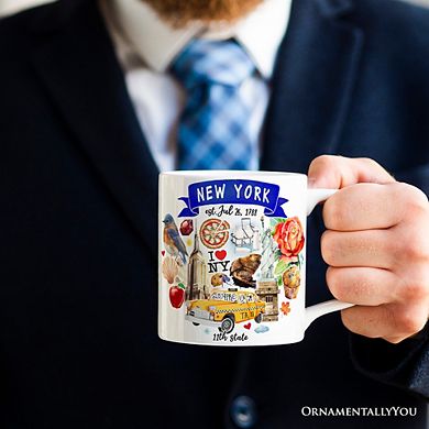 Artistic New York State Themes and Landmarks Mug