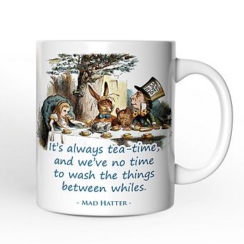 It's Always Tea Time Mug, Vintage Alice in Mad Tea Party