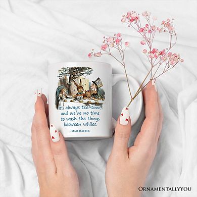 It's Always Tea Time Mug, Vintage Alice in Mad Tea Party