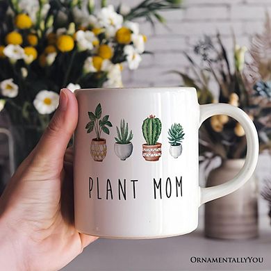 Minimalist Plant Mom Mug, Gift for Plant Lovers