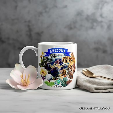 Artistic Arizona State Themes and Landmarks Mug