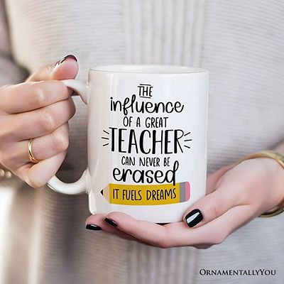 Teacher Appreciation Personalized Mug | OrnamentallyYou 12oz Mug / Non-Custom